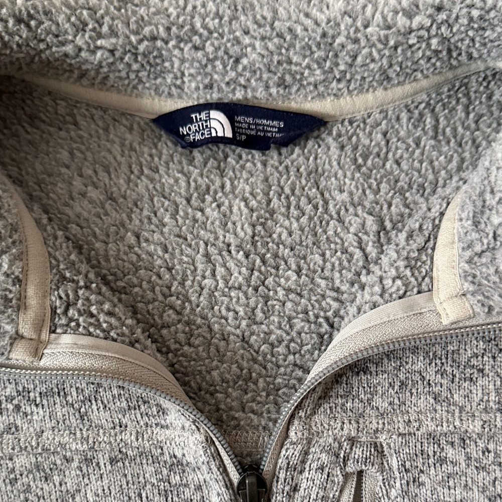 The North Face Men's Zip-Up Gray Sweater - Picture 3 of 3